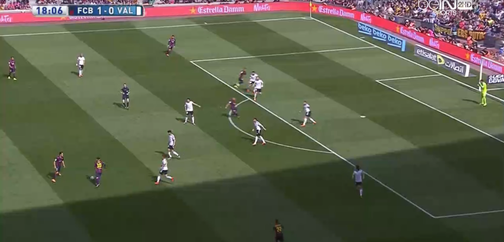 Messi inside to support mf